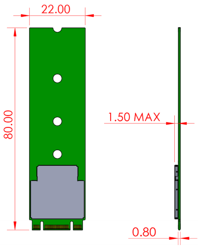 Coral TPU M.2 Edge Accelerator B+M Module